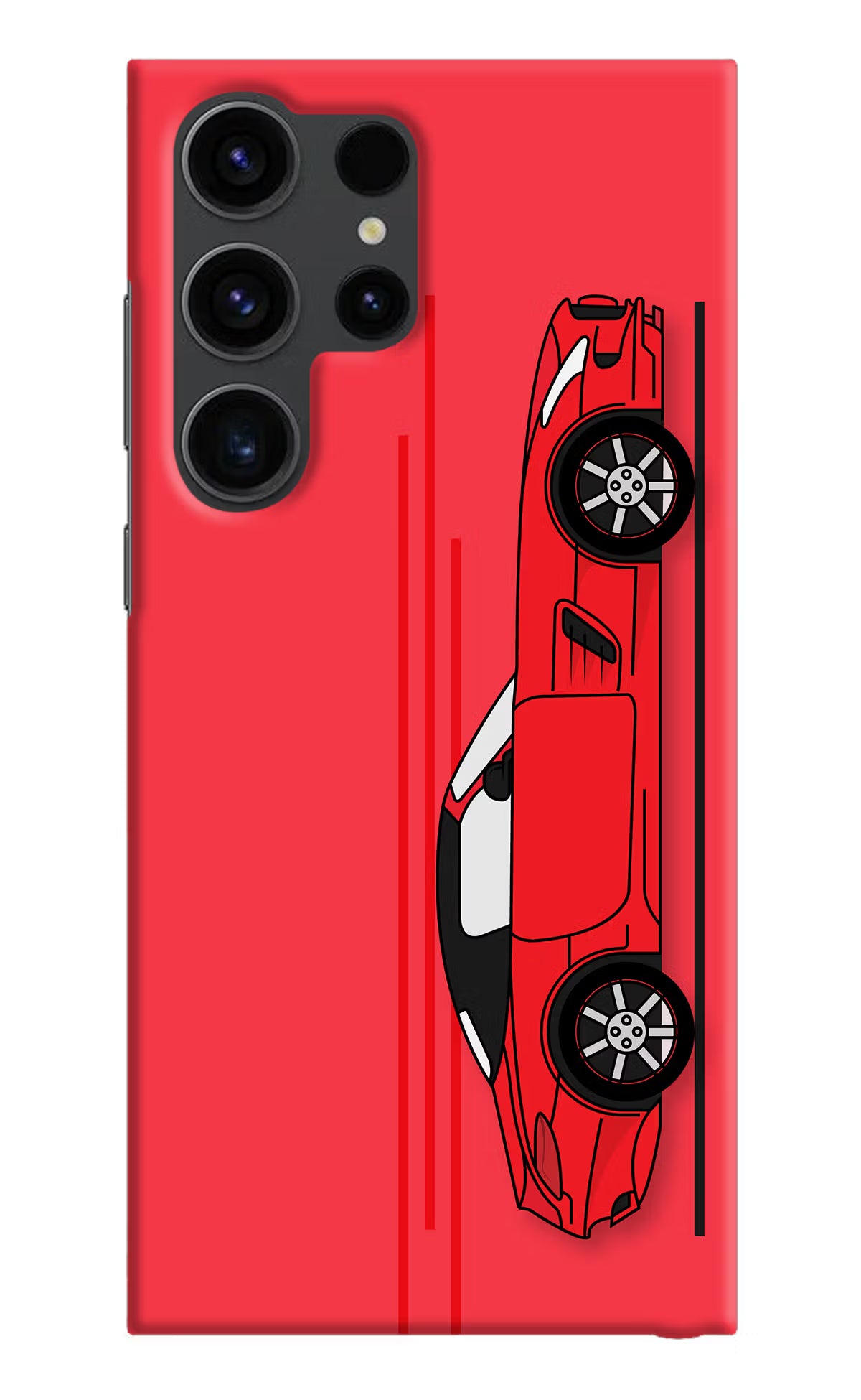Red Velocity Samsung S23 Ultra Hard Case Back Cover by Casekaro