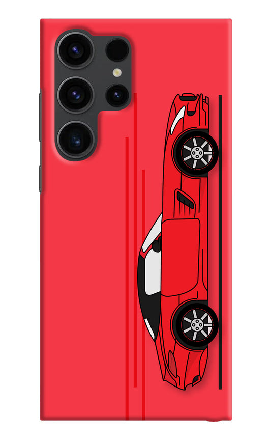Red Velocity Samsung S23 Ultra Hard Case Back Cover by Casekaro