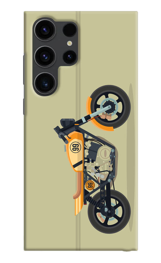 Vertical Speedster Samsung S23 Ultra Hard Case Back Cover by Casekaro
