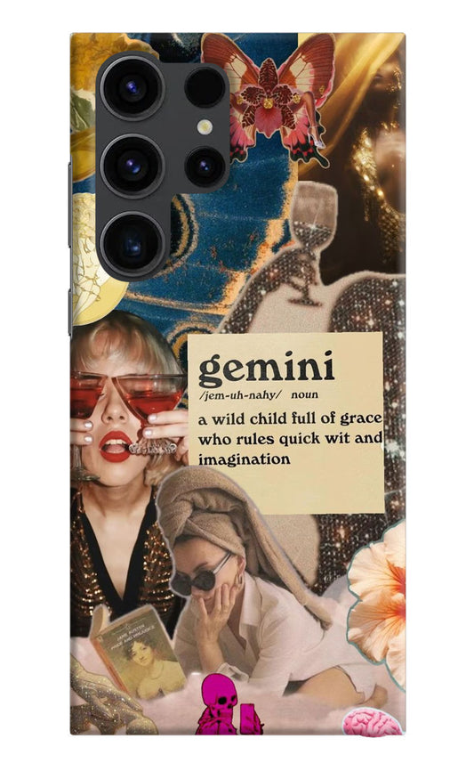 Gemini Zodiac Samsung S23 Ultra Hard Case Back Cover by Casekaro