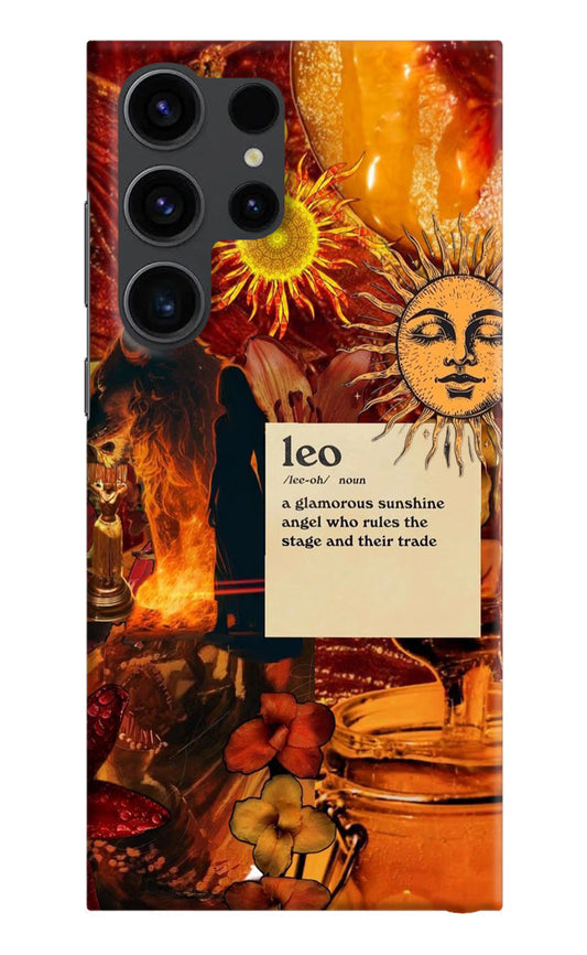 Leo Zodiac Samsung S23 Ultra Hard Case Back Cover by Casekaro