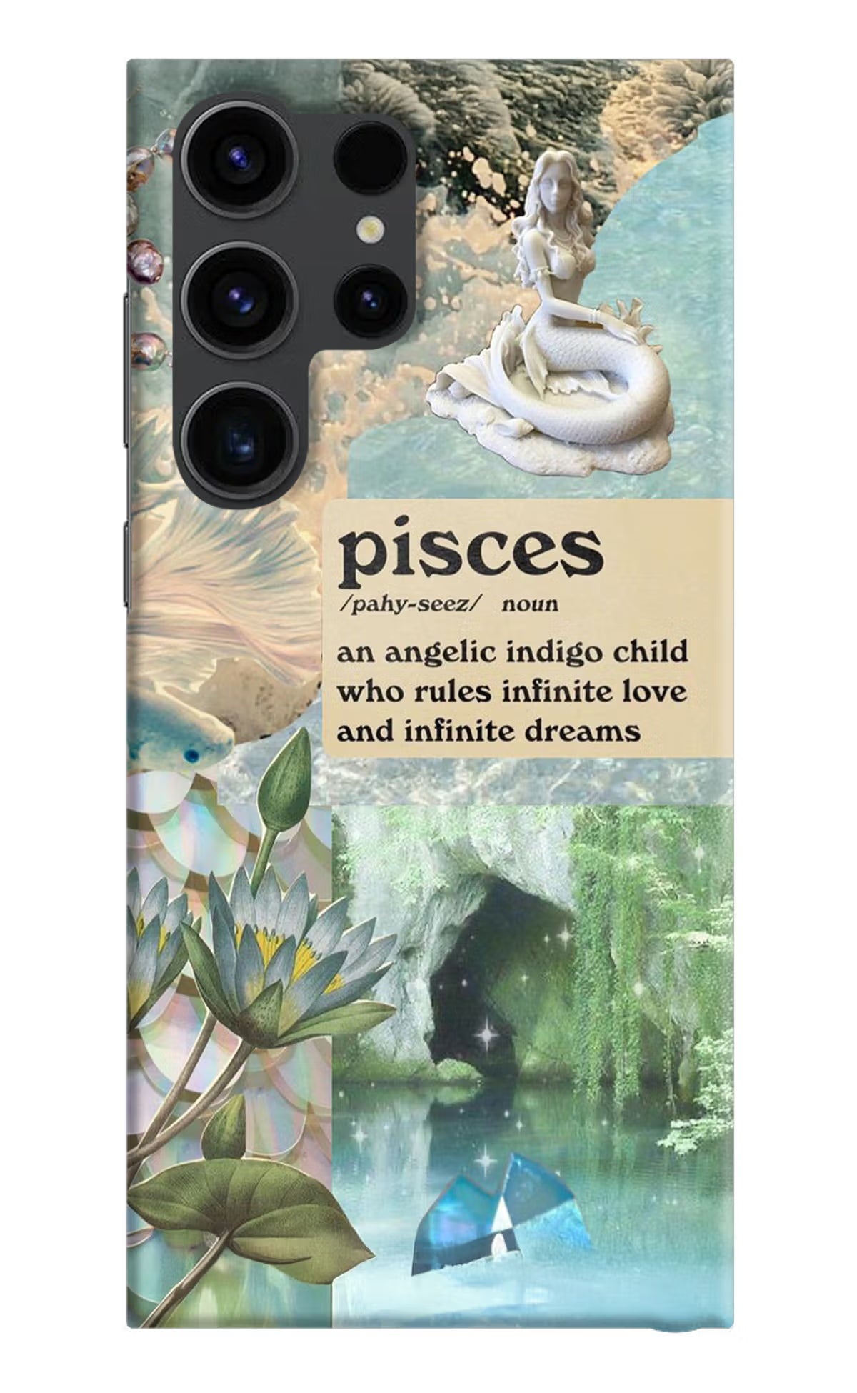 Pisces Zodiac Samsung S23 Ultra Hard Case Back Cover by Casekaro