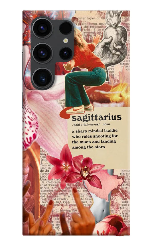Sagittarius Zodiac Samsung S23 Ultra Hard Case Back Cover by Casekaro