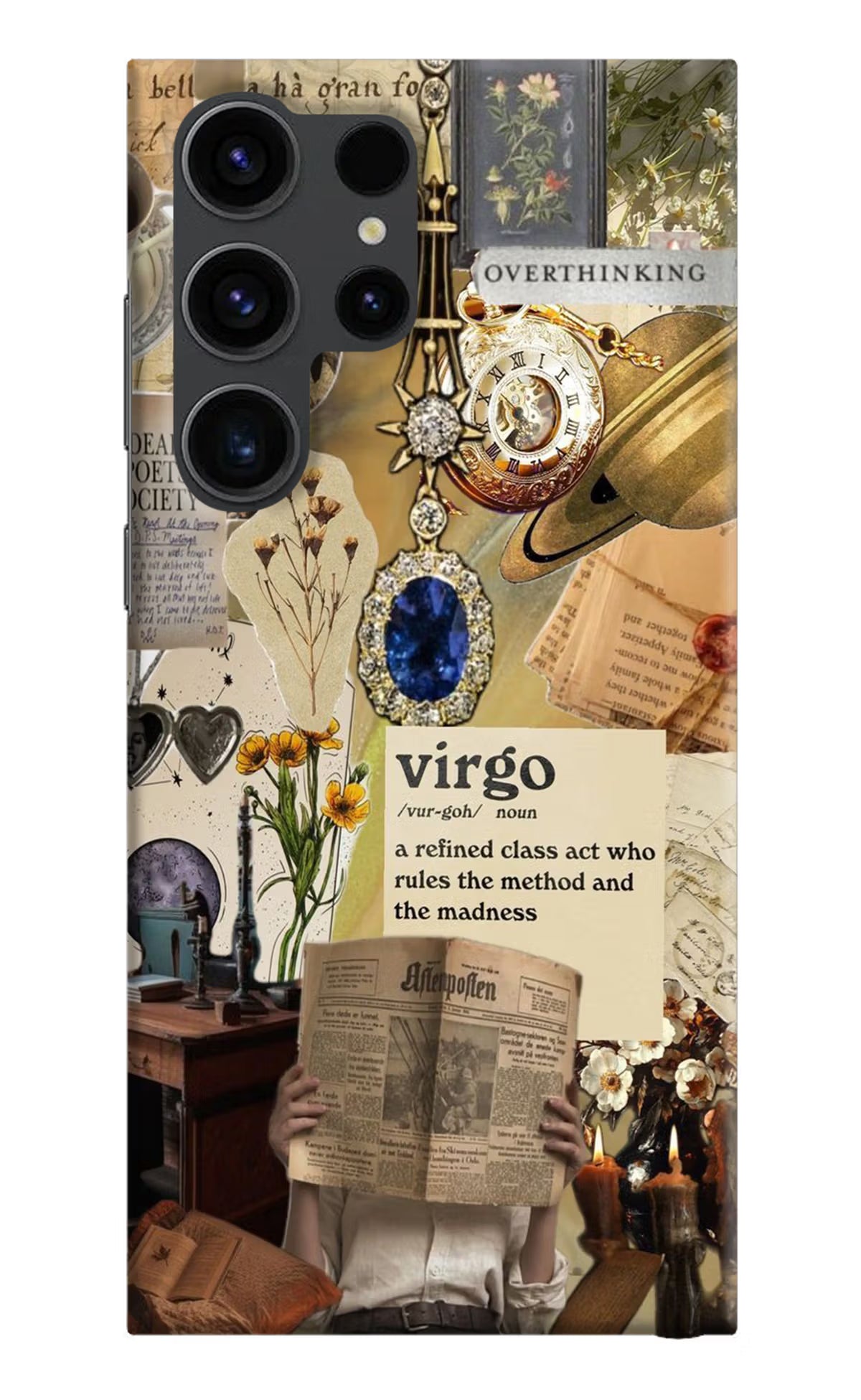 Virgo Zodiac Samsung S23 Ultra Hard Case Back Cover by Casekaro