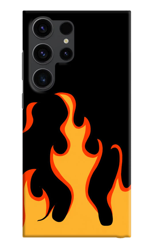 Fired Up – Black Samsung S23 Ultra Hard Case Back Cover by Casekaro