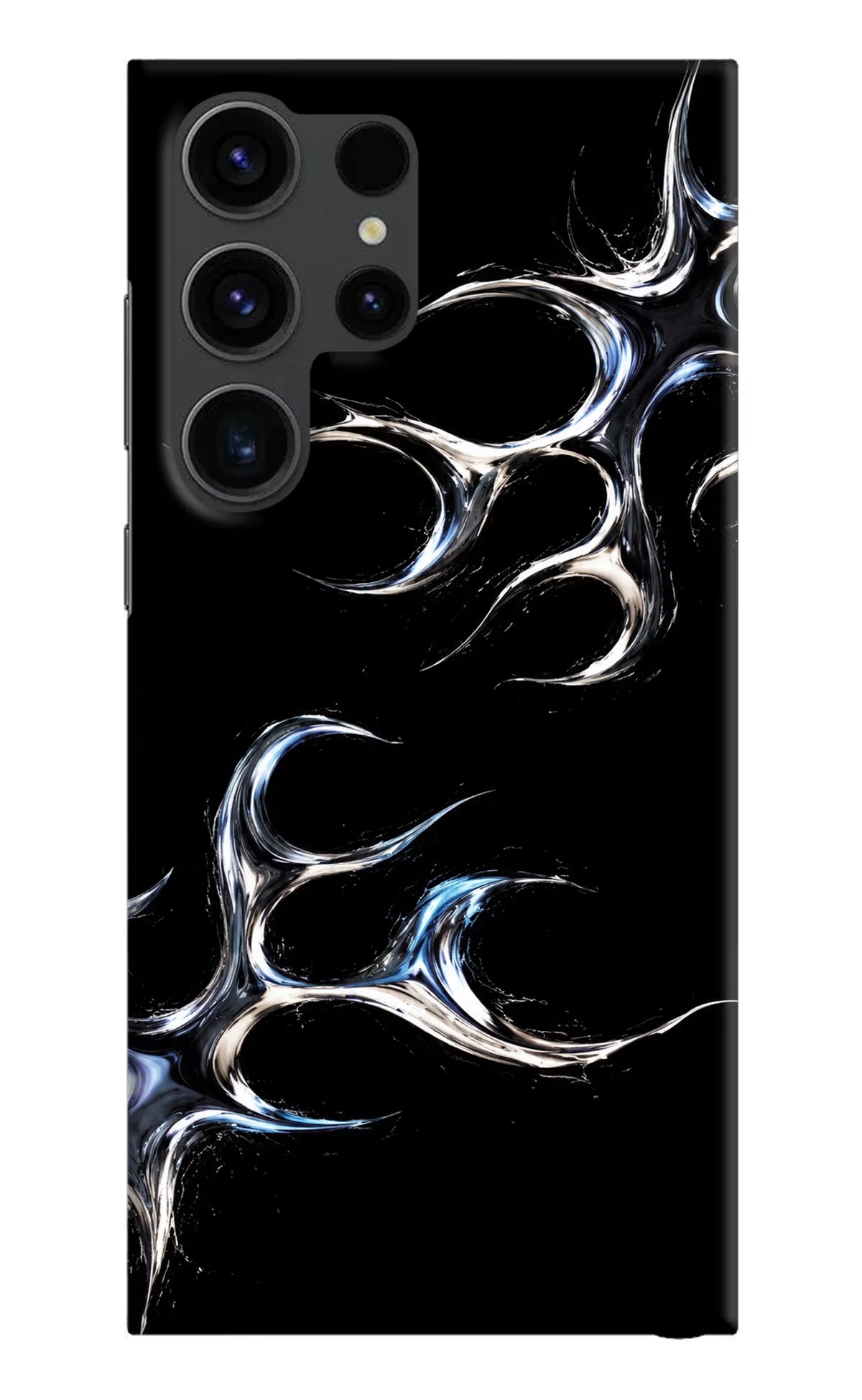 Chrome Tribal Samsung S23 Ultra Hard Case Back Cover by Casekaro