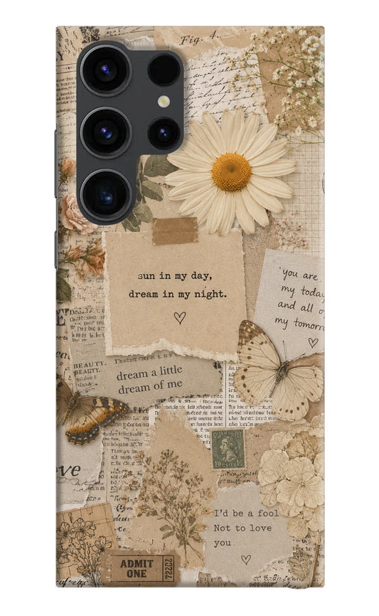 Vintage case Samsung S23 Ultra Hard Case Back Cover by Casekaro