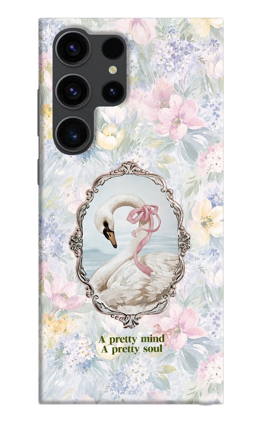 Pretty Mind Pretty Soul Samsung S23 Ultra Hard Case Back Cover by Casekaro