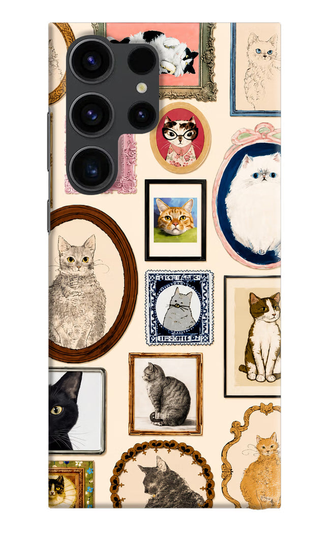 Mirror Cats Samsung S23 Ultra Hard Case Back Cover by Casekaro