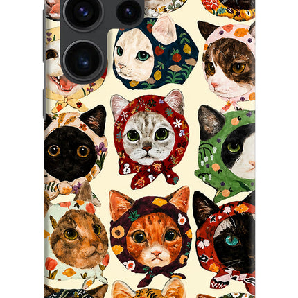 Cool Cat Samsung S23 Ultra Hard Case Back Cover by Casekaro