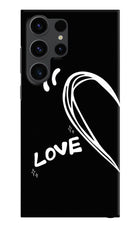 Love Line Samsung S23 Ultra Hard Case Back Cover by Casekaro