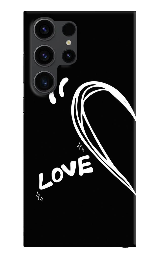 Love Line Samsung S23 Ultra Hard Case Back Cover by Casekaro