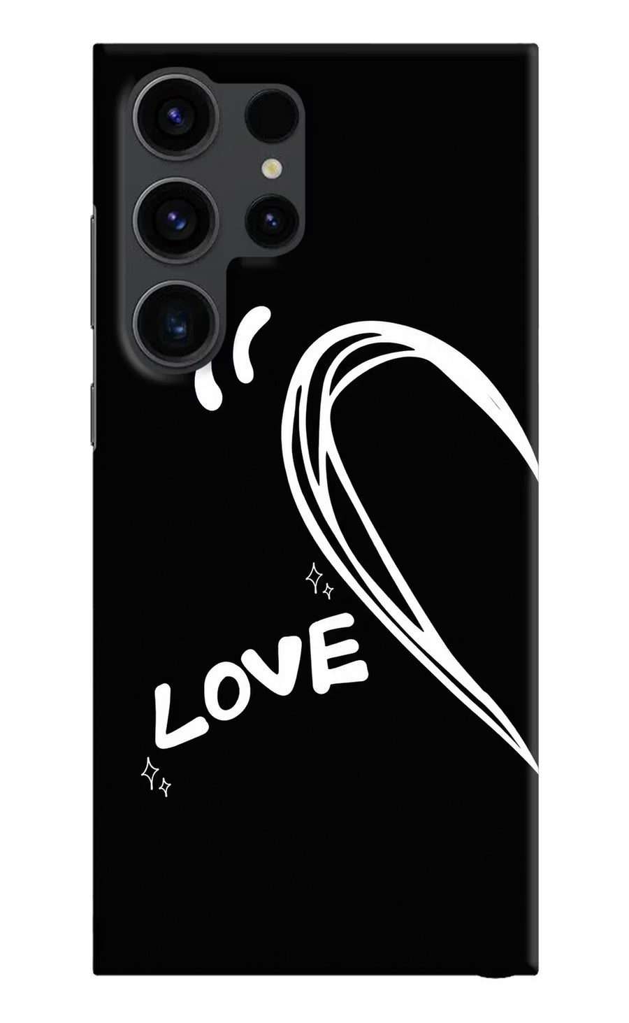 Love Line Samsung S23 Ultra Back Cover, Hard case