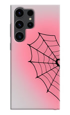 Pink Web Samsung S23 Ultra Hard Case Back Cover by Casekaro