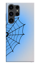 Blue Web Samsung S23 Ultra Hard Case Back Cover by Casekaro