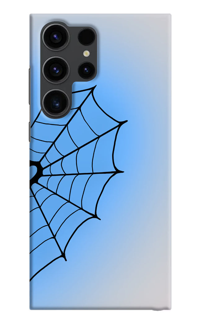 Blue Web Samsung S23 Ultra Hard Case Back Cover by Casekaro