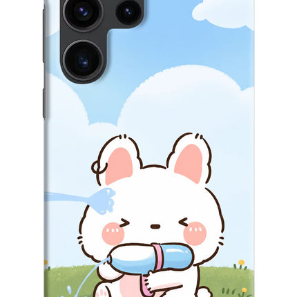 Bunny Treat Samsung S23 Ultra Hard Case Back Cover by Casekaro