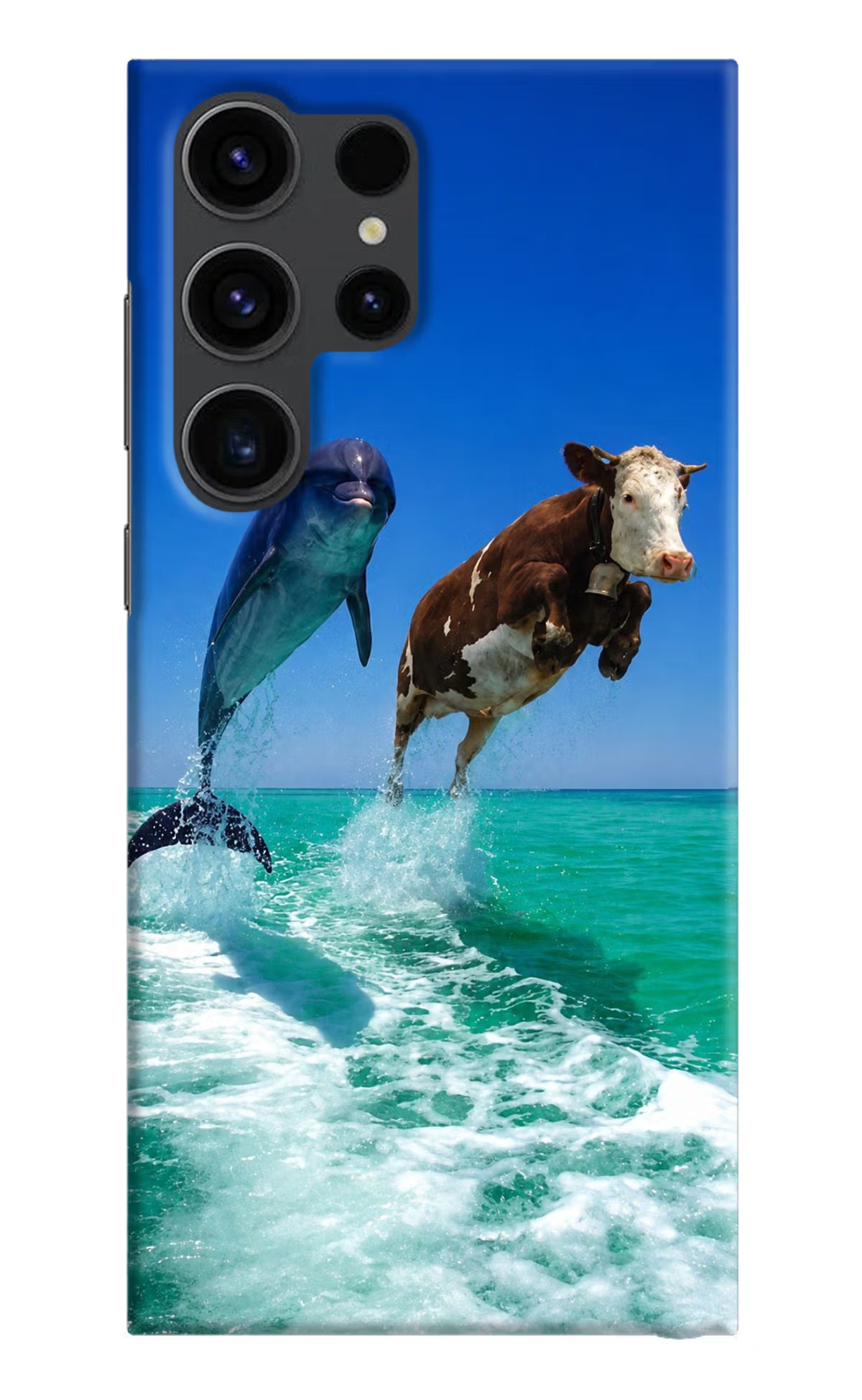 Dolphin vs Cow Samsung S23 Ultra Back Cover