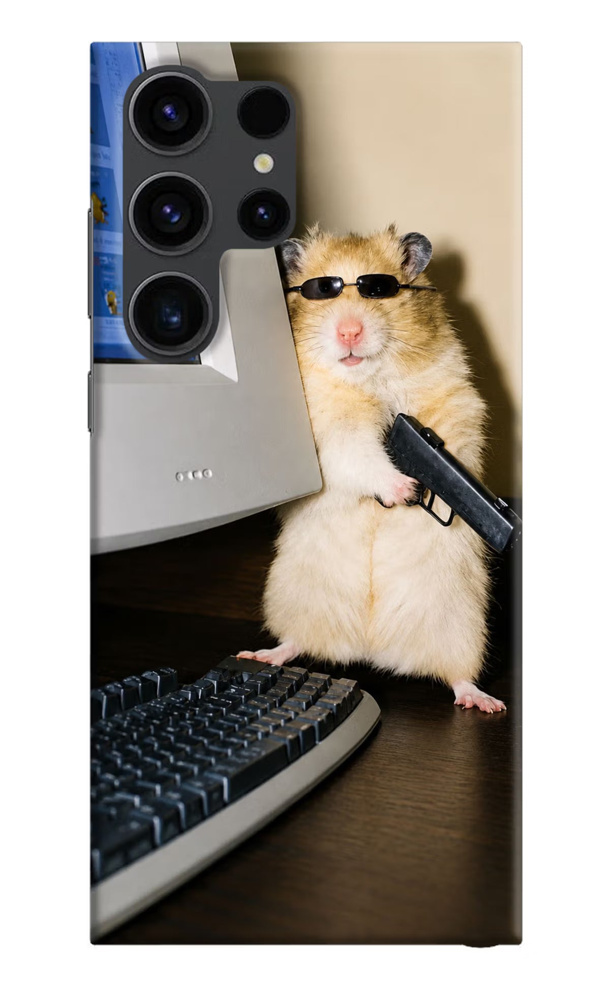 Hacker Hamster Samsung S23 Ultra Back Cover