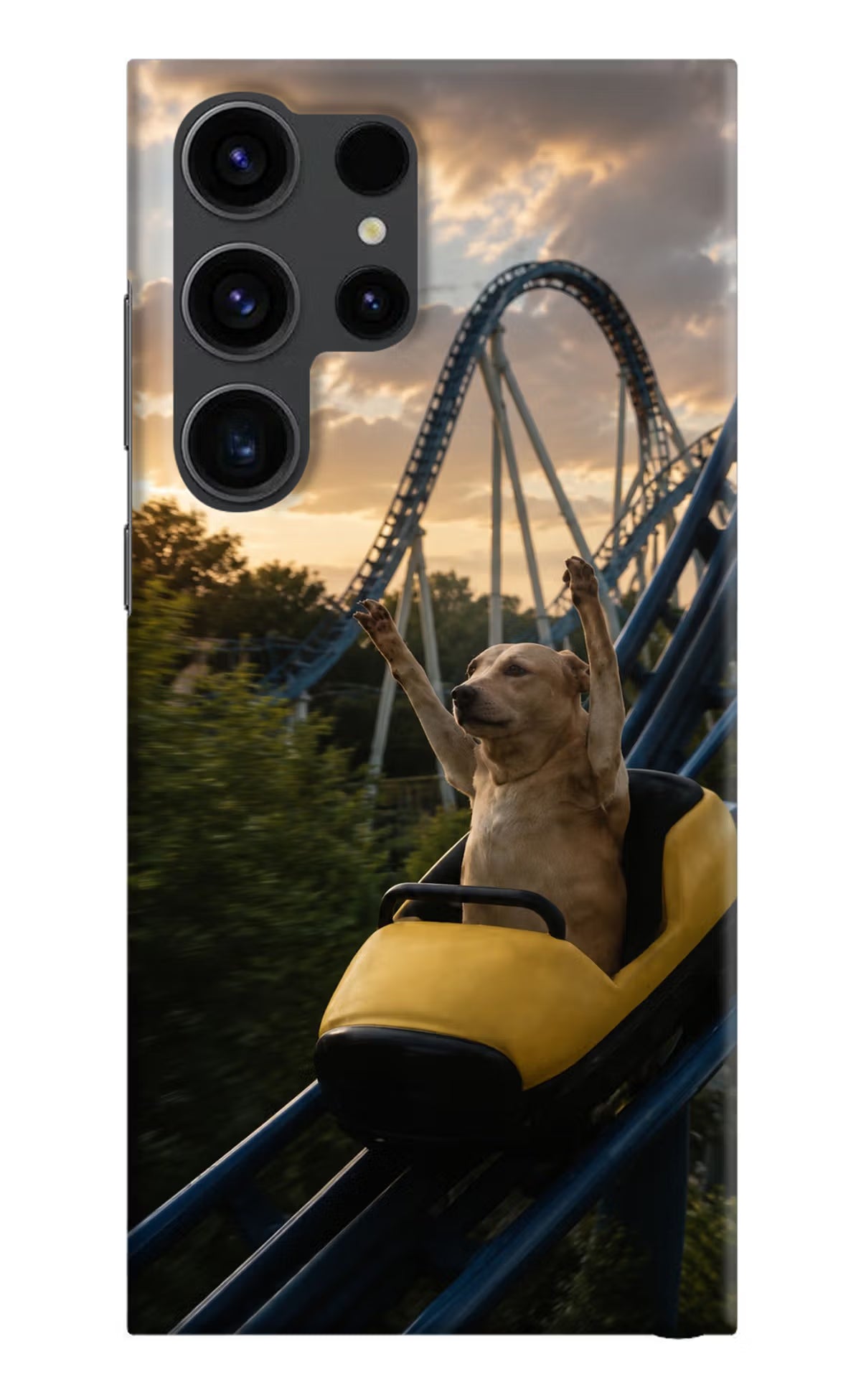 Rollercoaster Dog Samsung S23 Ultra Back Cover