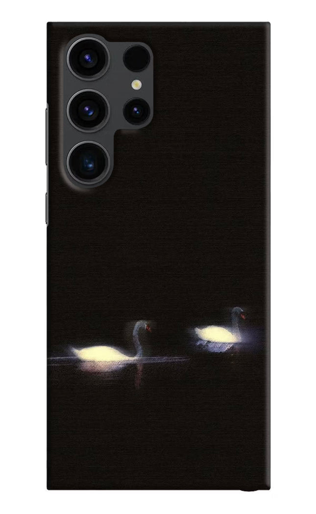 Silent Swans Samsung S23 Ultra Hard Case Back Cover by Casekaro