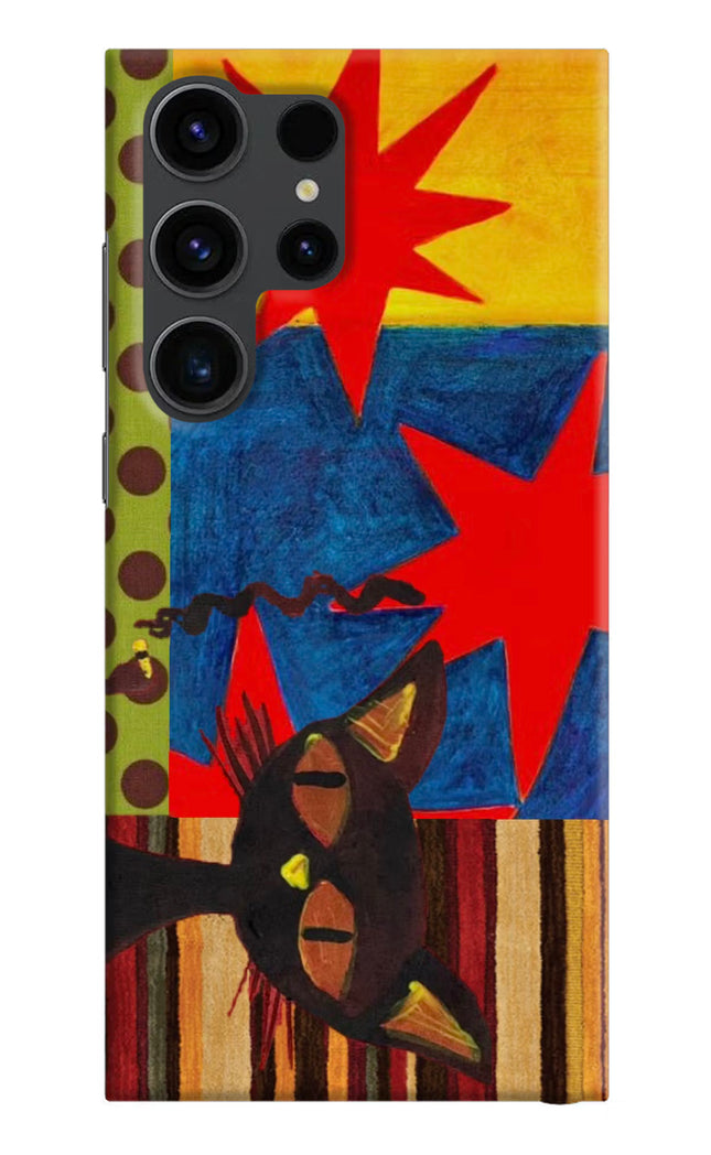 Pop Cat Samsung S23 Ultra Hard Case Back Cover by Casekaro