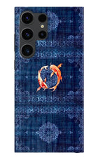 Koi Blue Samsung S23 Ultra Back Cover