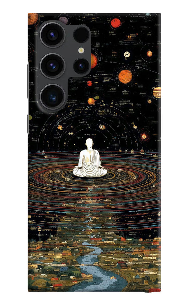 Space Monk Samsung S23 Ultra Hard Case Back Cover by Casekaro