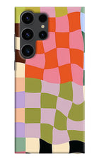 Wavy Grid Samsung S23 Ultra Back Cover