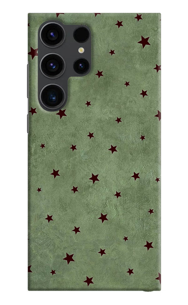 Green Stars Samsung S23 Ultra Hard Case Back Cover by Casekaro