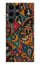 Folk Print Samsung S23 Ultra Back Cover