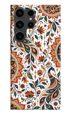 White Mayura Samsung S23 Ultra Back Cover
