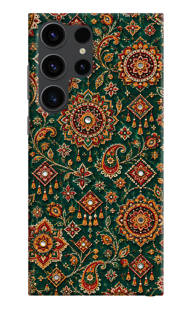 Green Pataka Samsung S23 Ultra Hard Case Back Cover by Casekaro