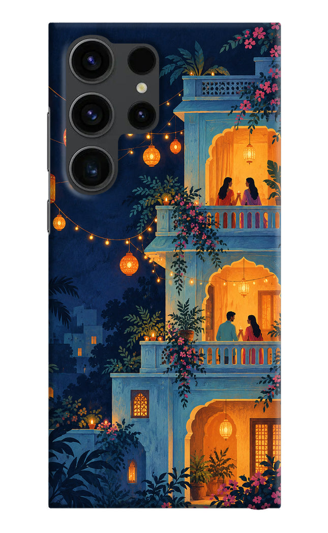 Balcony Glow Samsung S23 Ultra Hard Case Back Cover by Casekaro
