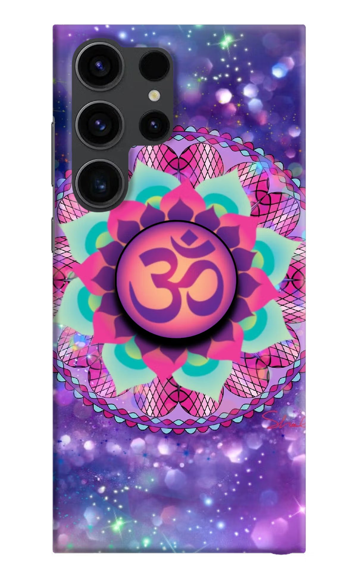 Om Purple Samsung S23 Ultra Pop Case by Casekaro