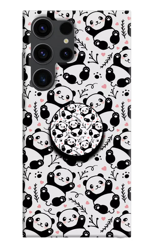 Cute Panda Samsung S23 Ultra Pop Case by Casekaro