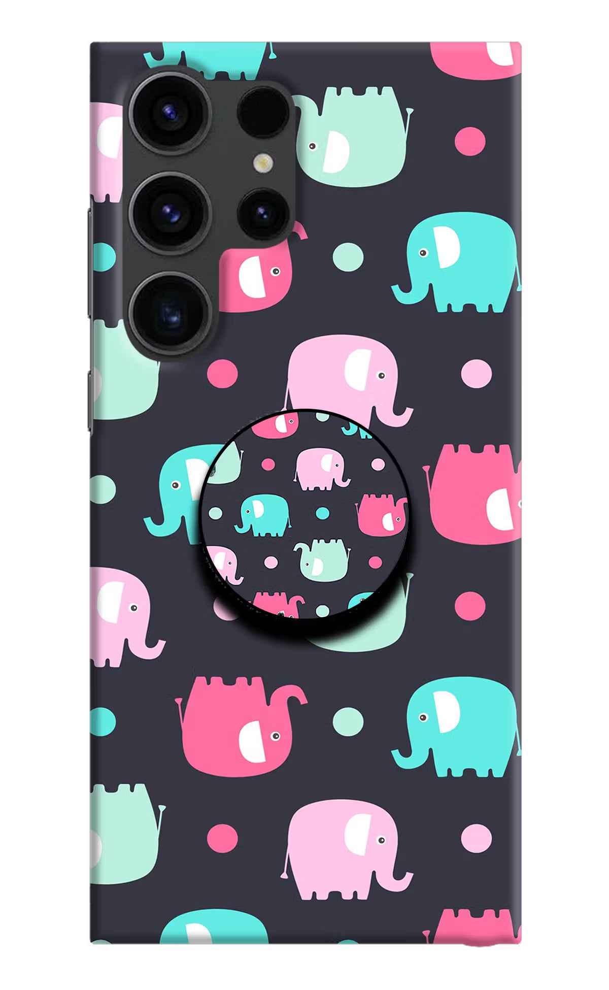 Baby Elephants Samsung S23 Ultra Pop Case by Casekaro