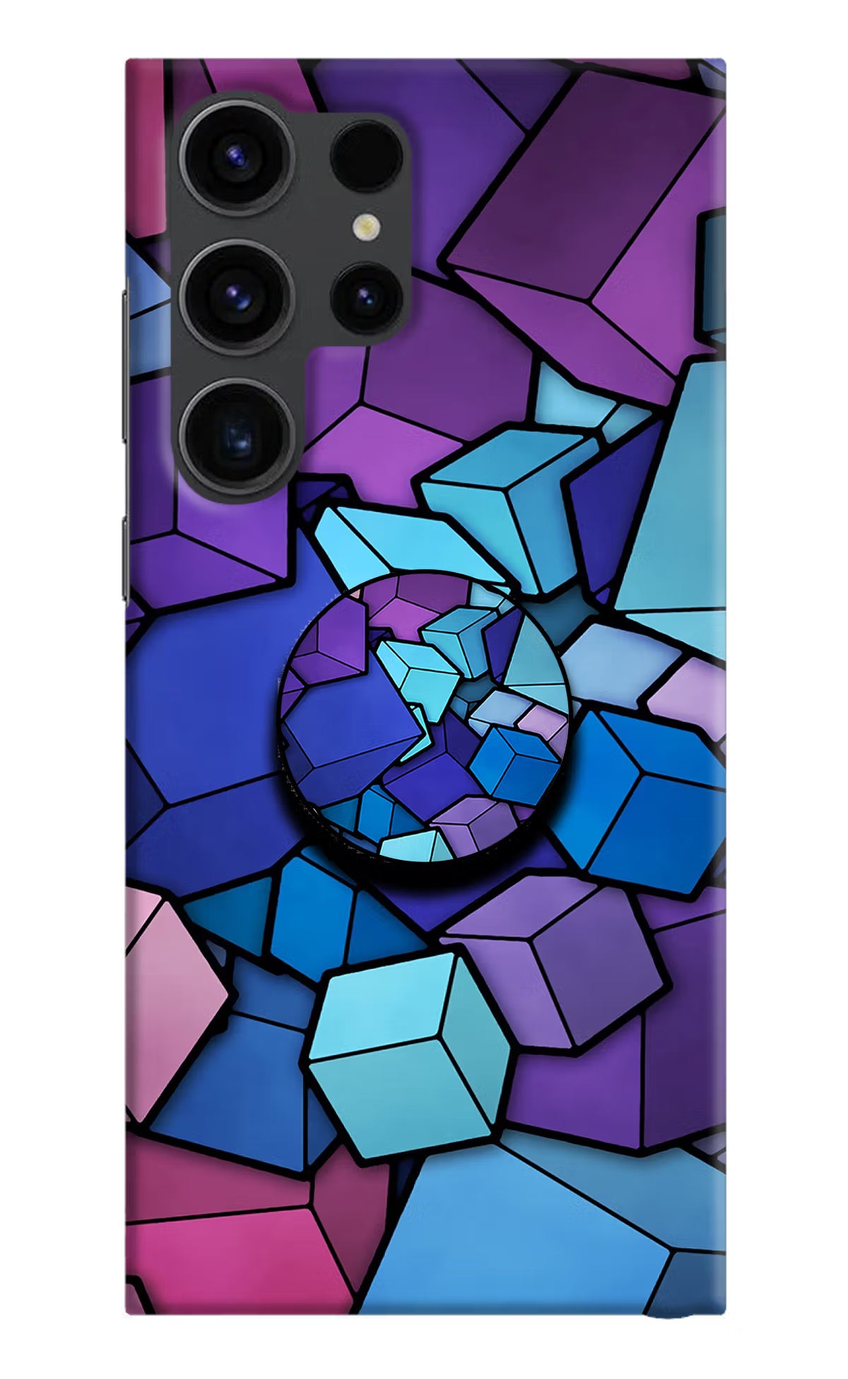 Cubic Abstract Samsung S23 Ultra Pop Case by Casekaro