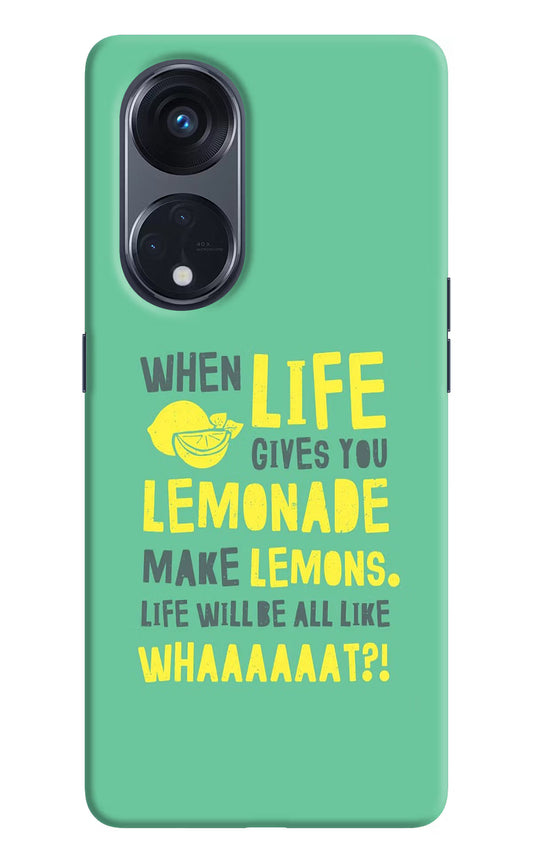 Quote Oppo Reno8 T 5G Hard Case Back Cover by Casekaro