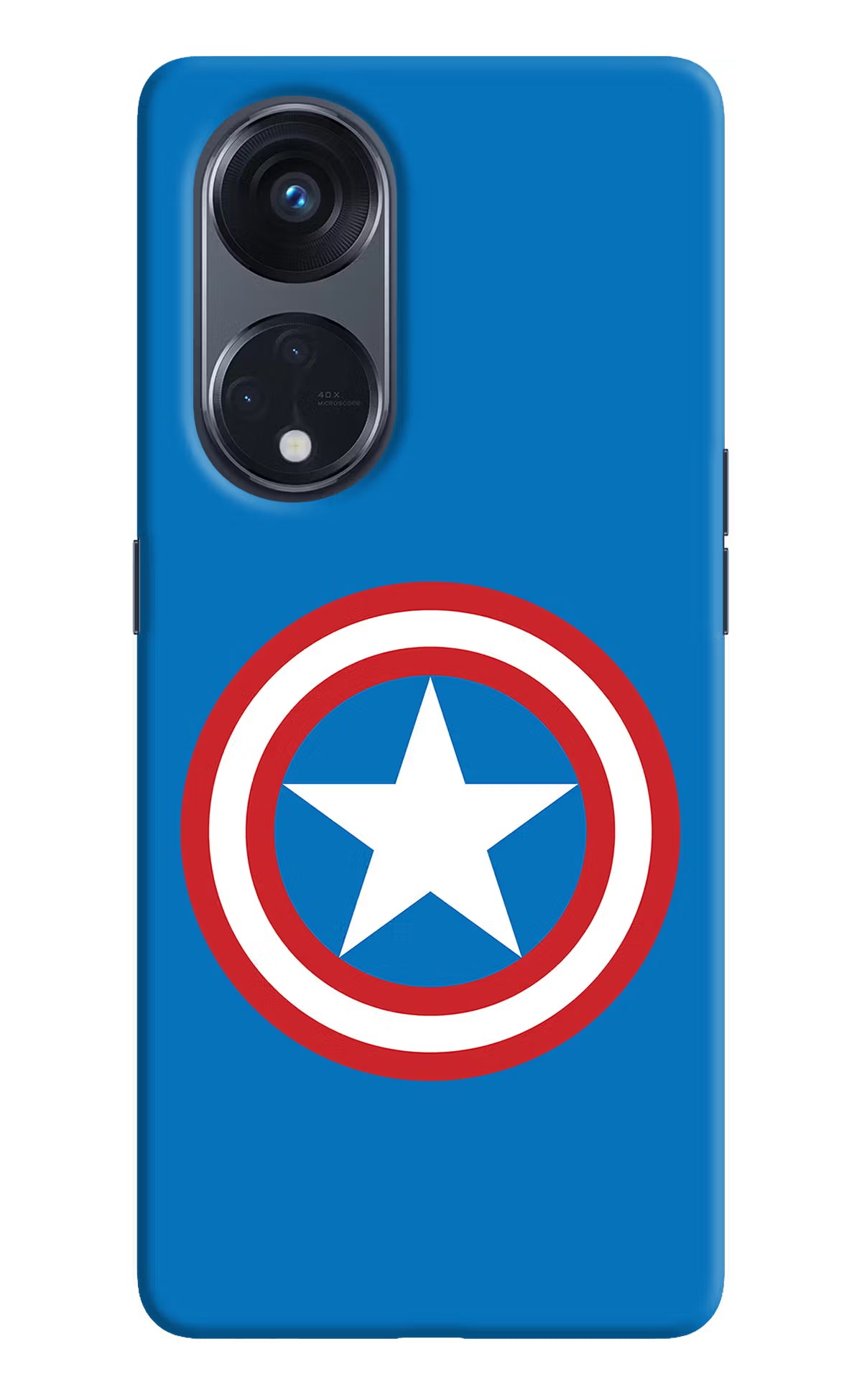 Captain America Logo Oppo Reno8 T 5G Hard Case Back Cover by Casekaro