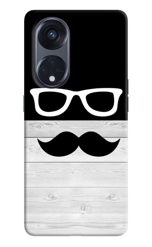 Mustache Oppo Reno8 T 5G Hard Case Back Cover by Casekaro
