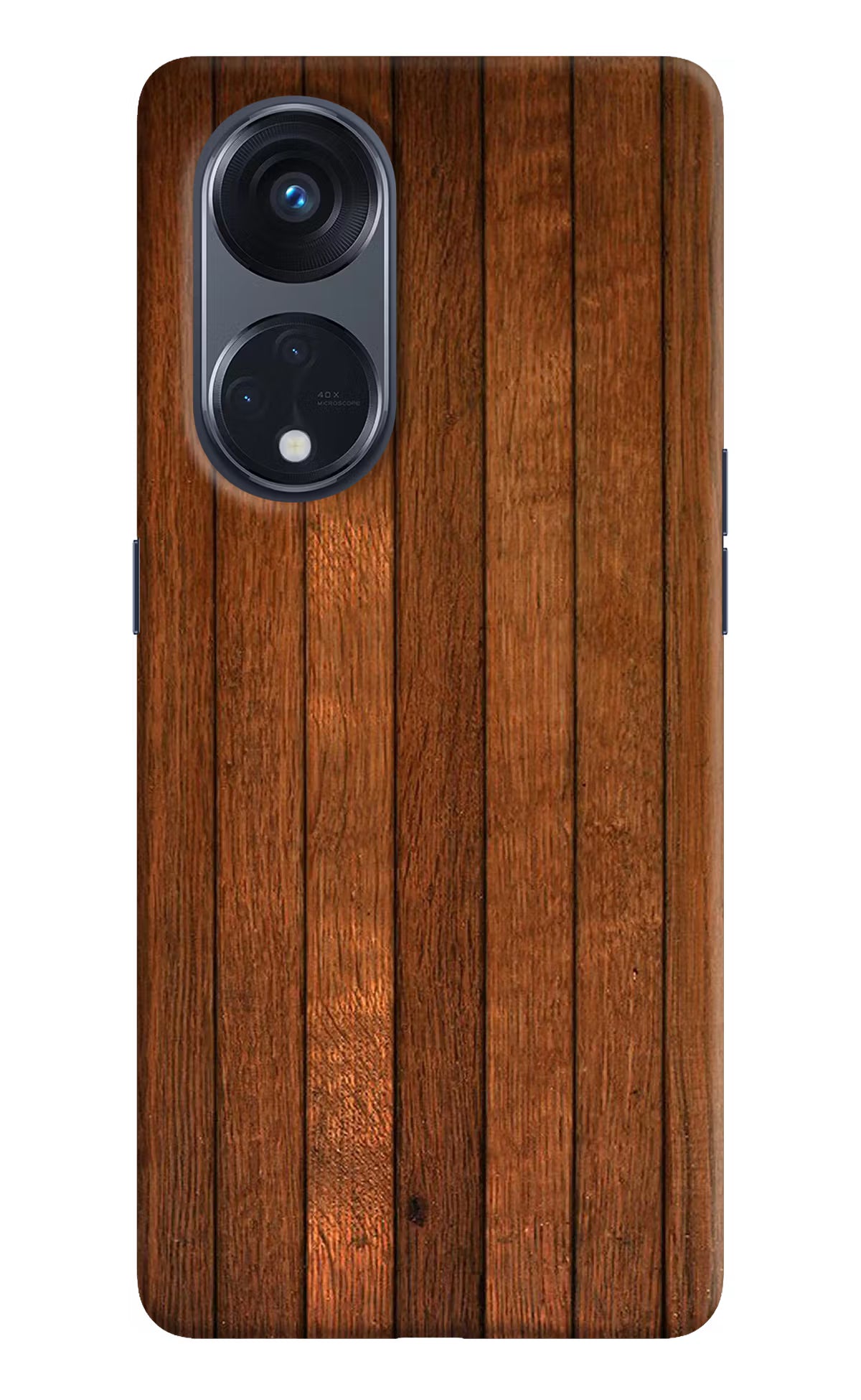 Wooden Artwork Bands Oppo Reno8 T 5G Hard Case Back Cover by Casekaro