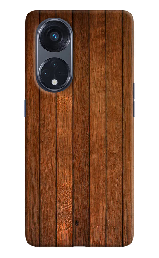 Wooden Artwork Bands Oppo Reno8 T 5G Hard Case Back Cover by Casekaro