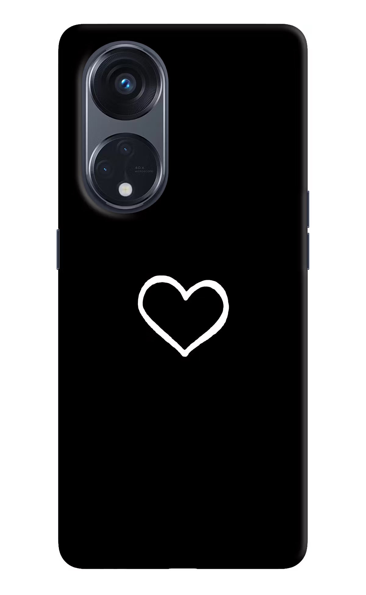 Heart Oppo Reno8 T 5G Hard Case Back Cover by Casekaro