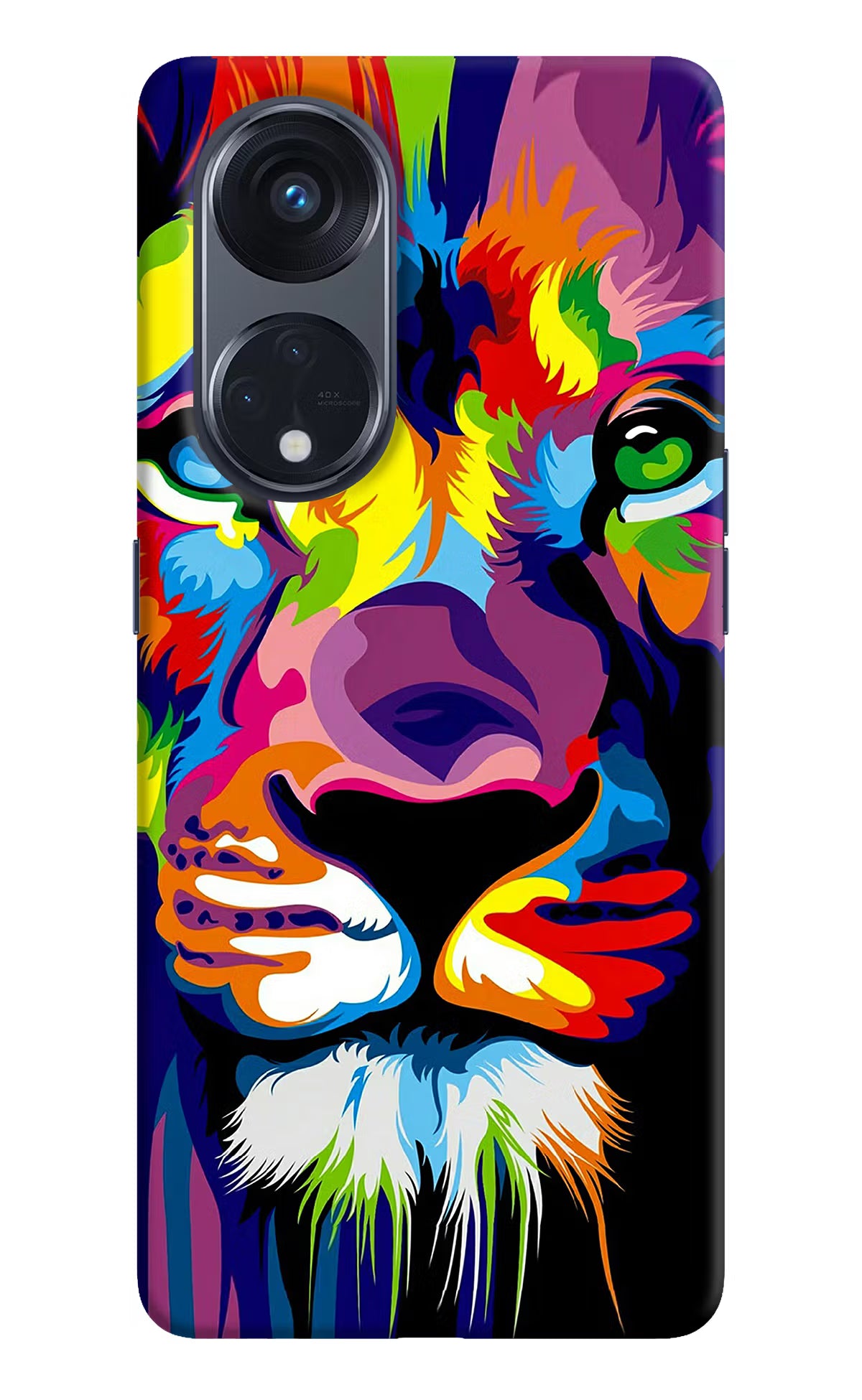 Lion Oppo Reno8 T 5G Hard Case Back Cover by Casekaro