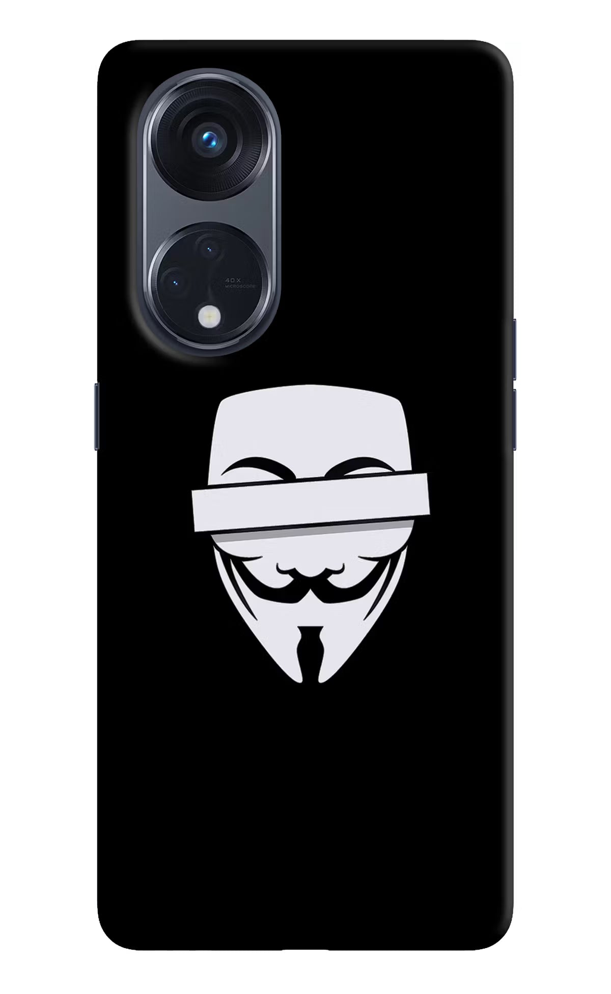 Anonymous Face Oppo Reno8 T 5G Hard Case Back Cover by Casekaro