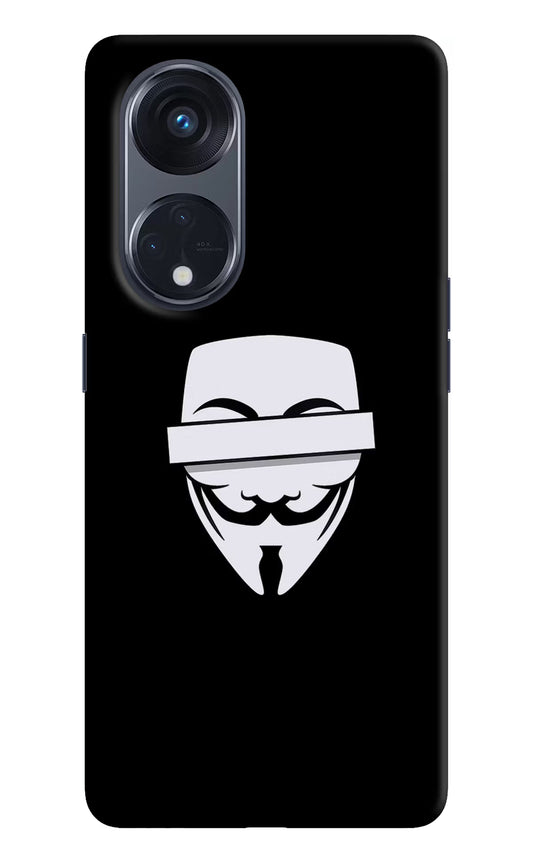 Anonymous Face Oppo Reno8 T 5G Hard Case Back Cover by Casekaro