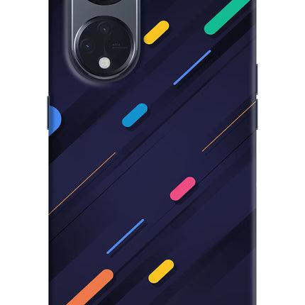 Abstract Design Oppo Reno8 T 5G Hard Case Back Cover by Casekaro