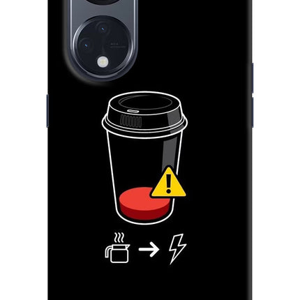 Coffee Oppo Reno8 T 5G Hard Case Back Cover by Casekaro