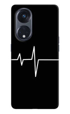 Heart Beats Oppo Reno8 T 5G Hard Case Back Cover by Casekaro